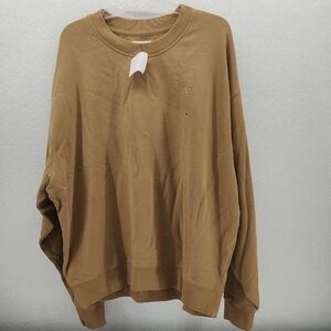 American Eagle Outfitters Brown Crewneck Sweater
